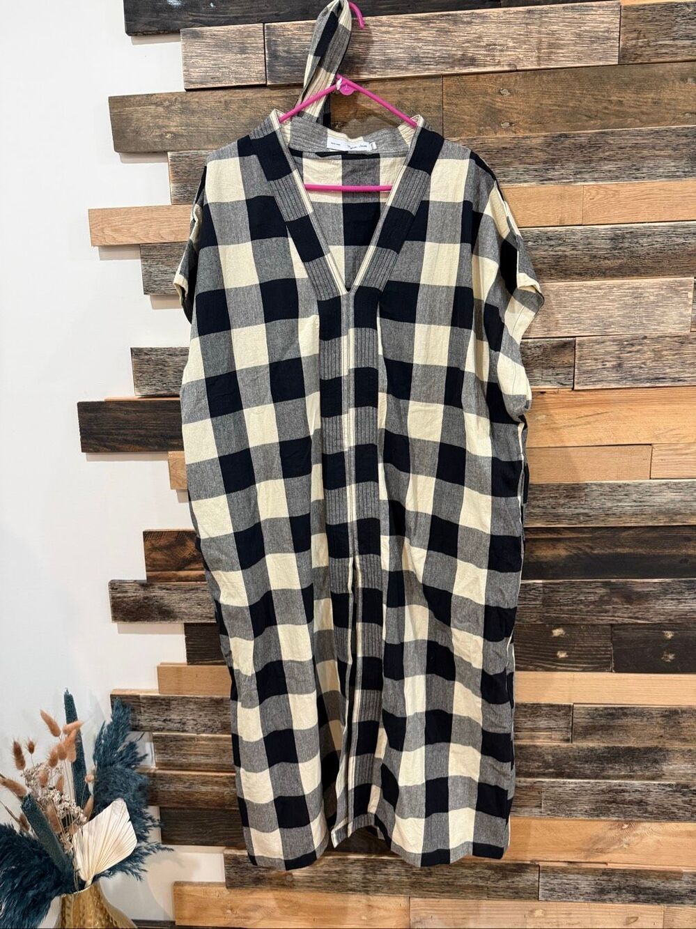 Rujuta Sheth NAYA KAFTAN DRESS - MONO CHEX boho lagenlook sz XL/1XL - Picture 2 of 8